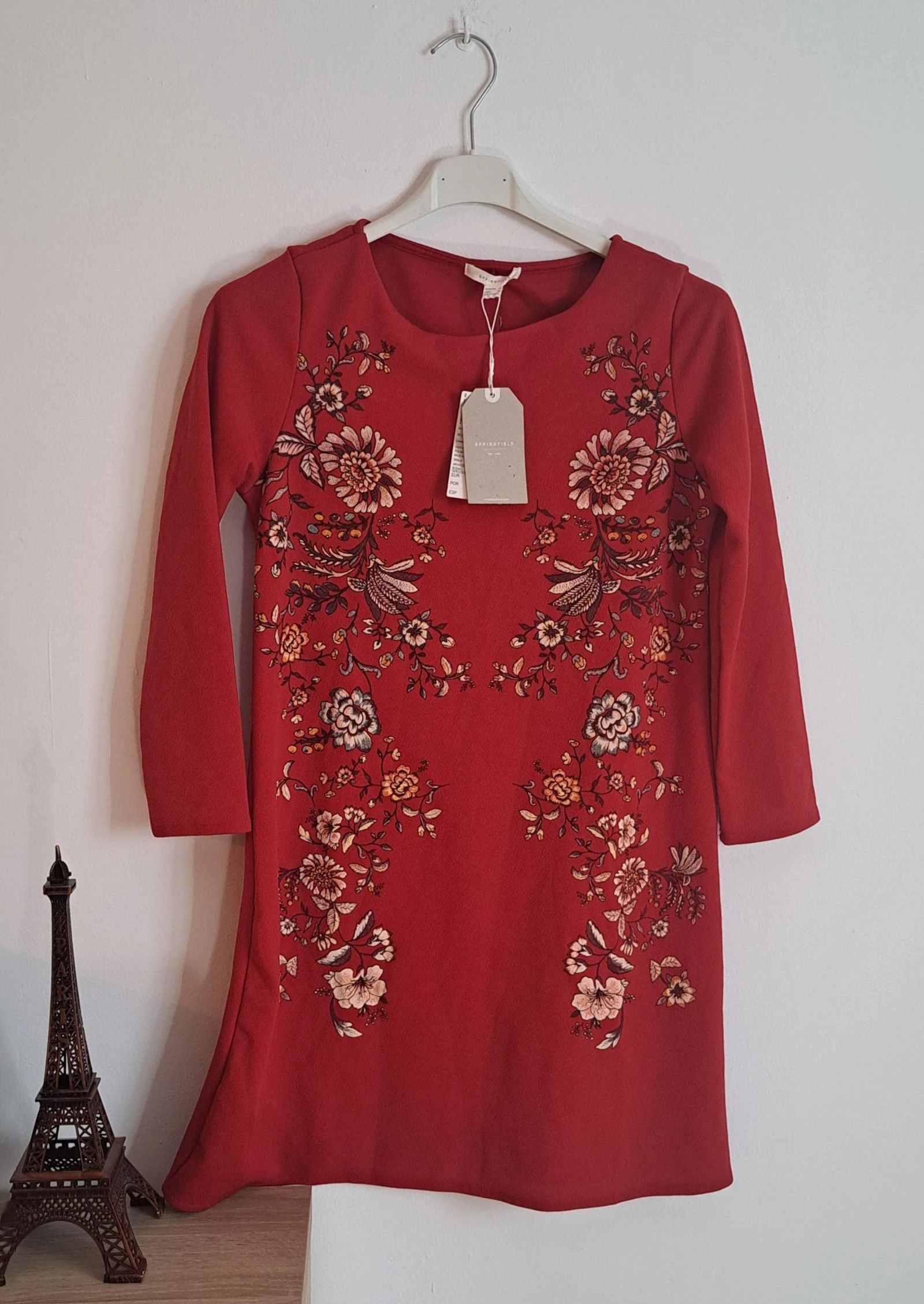 Vestido corto rojo Sprinfield